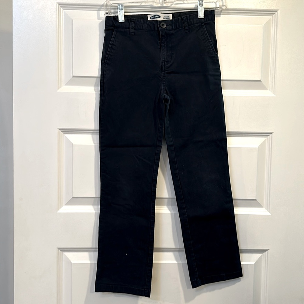 Boys Old Navy Chino Uniform Pants size 10 Straight Built in Flex Navy Blue